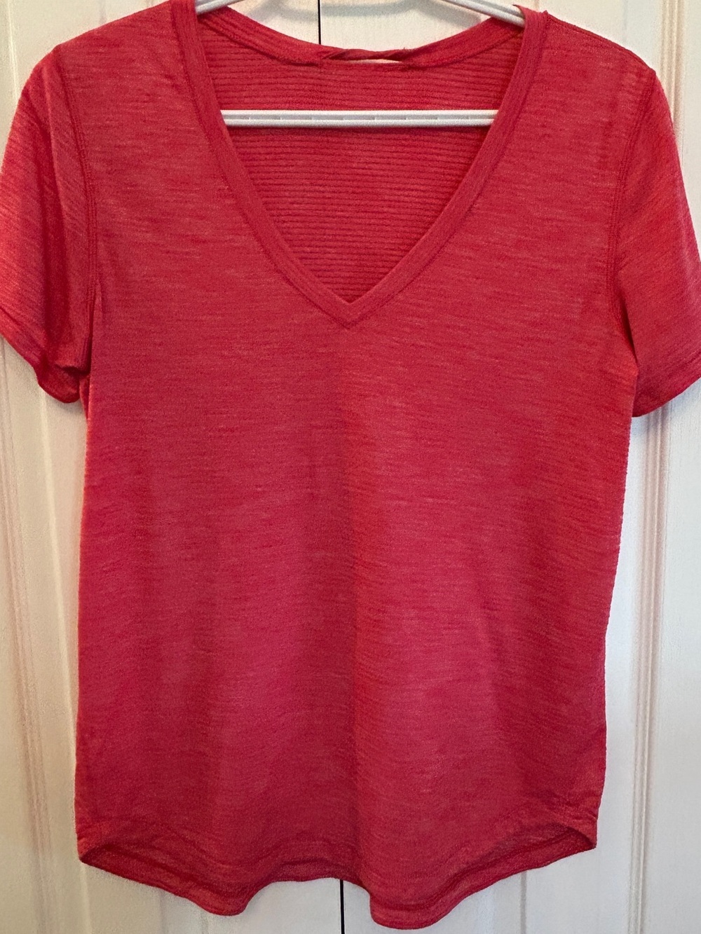 Lululemon What the Sport Tee Heathered Boom Juice Size 8 EUC